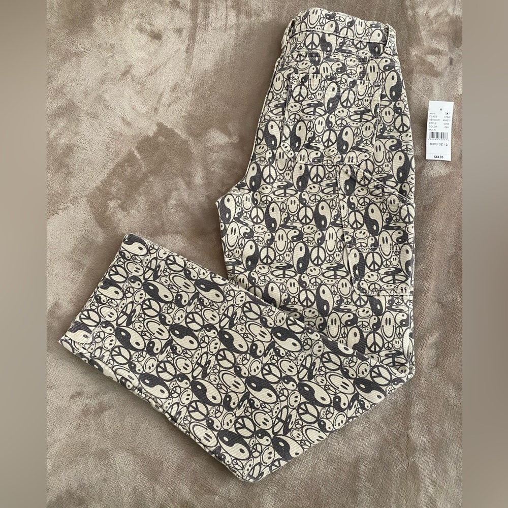 PAC Sun kids size 12 Carpenter pants NWT
